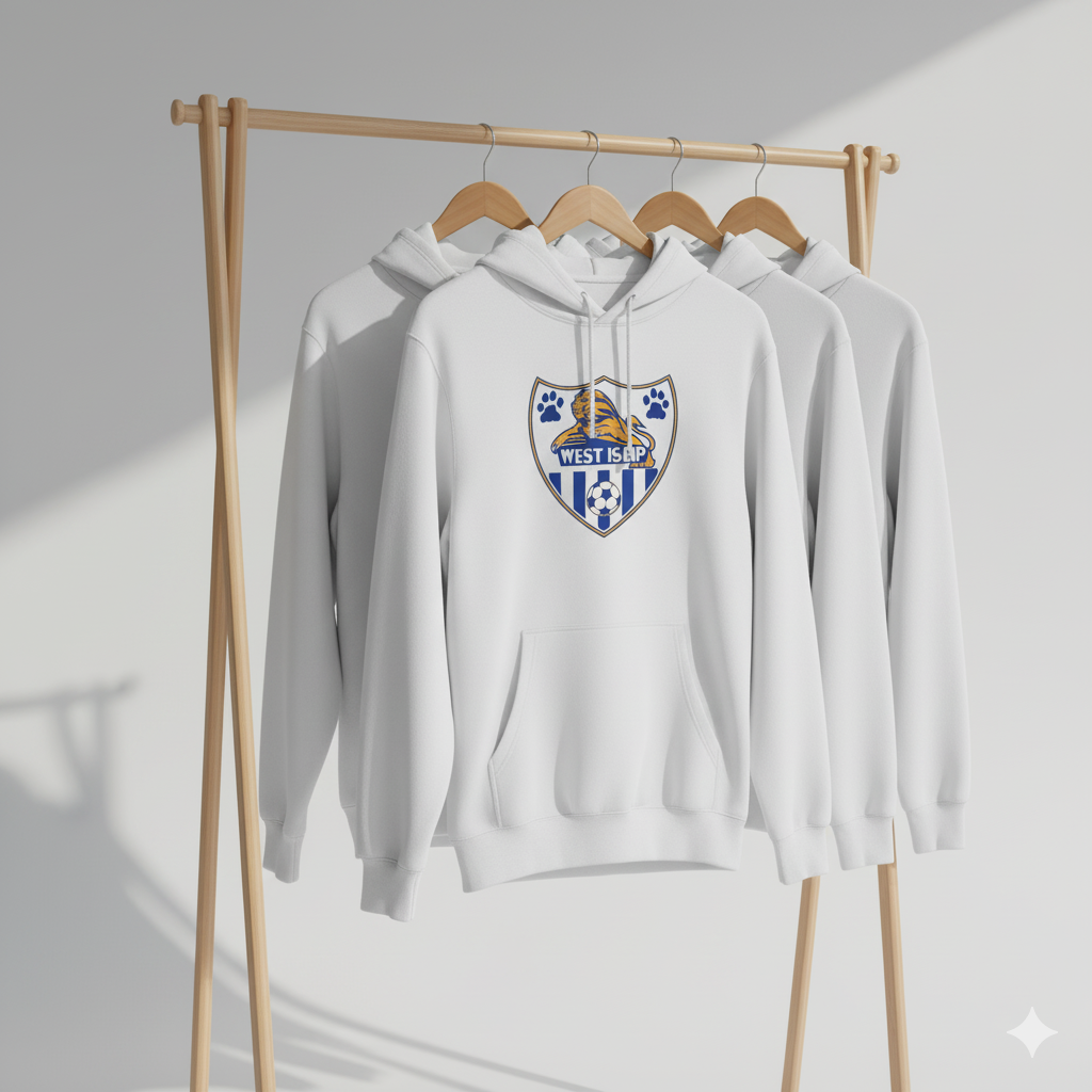 West Islip Lions White Hoodie