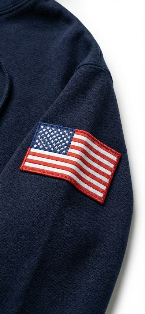 ICE Supporter Hoodie - Navy Blue - Premium Patriot Apparel