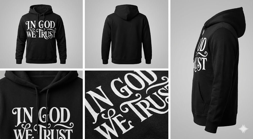 In God We Trust - Premium Statement Hoodie (Black)