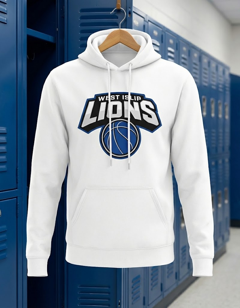 West Islip Lions Basketball Premium Hoodie