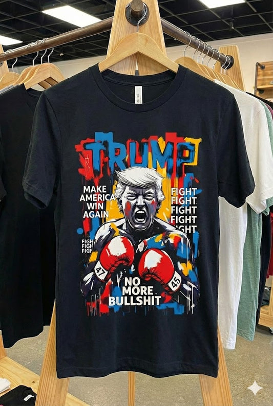 Trump "NO MORE BULLSHIT" T-Shirt | Limited Edition 47SwagCo