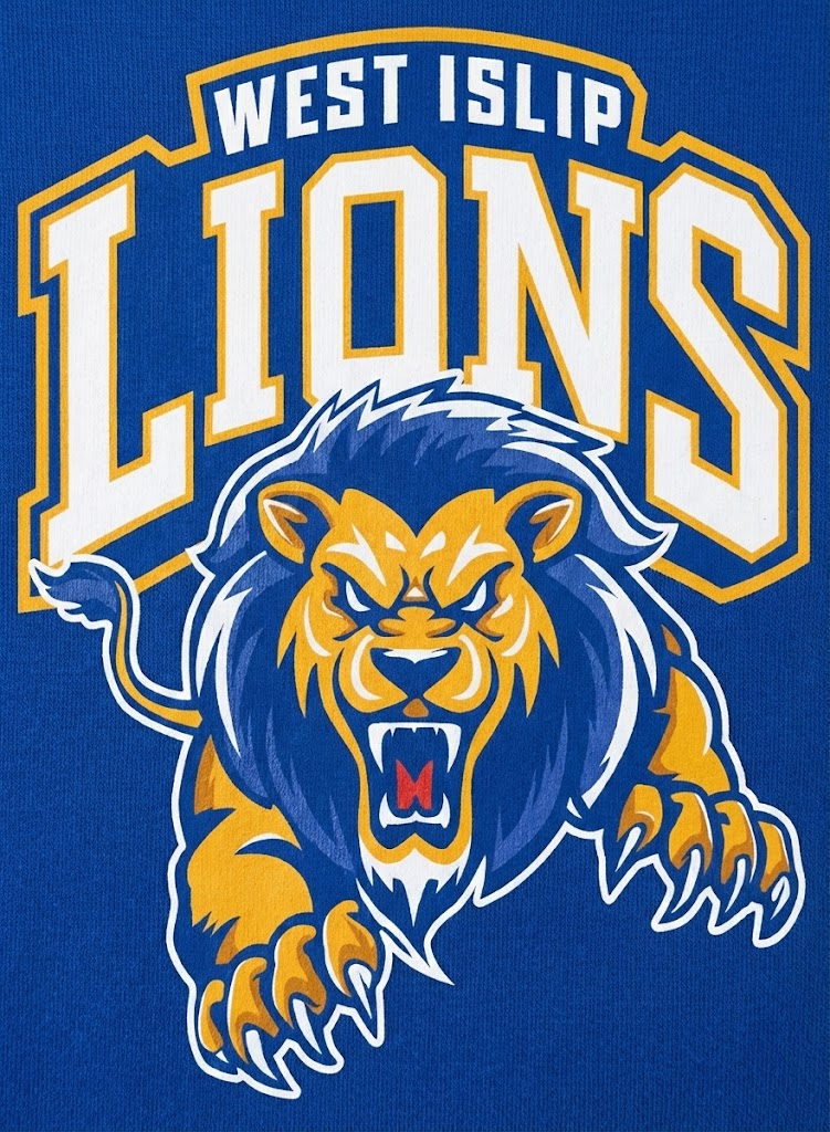 West Islip Lions Premium Fan Hoodie — Royal Blue