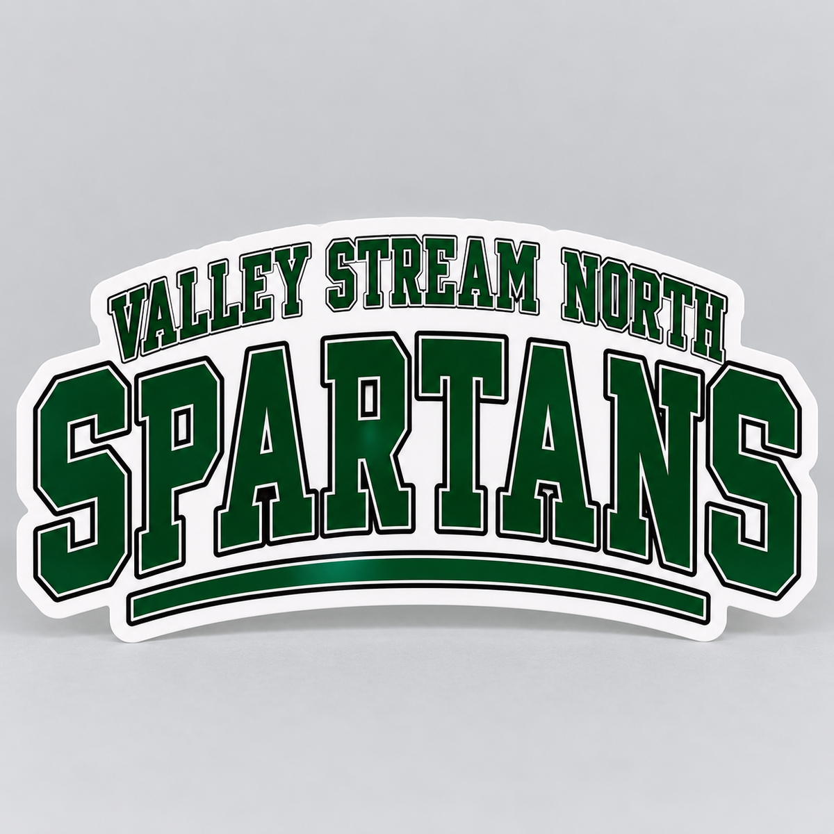 Valley Stream North Campus 4-Inch Spirit Sticker, School Colors, digital mockup