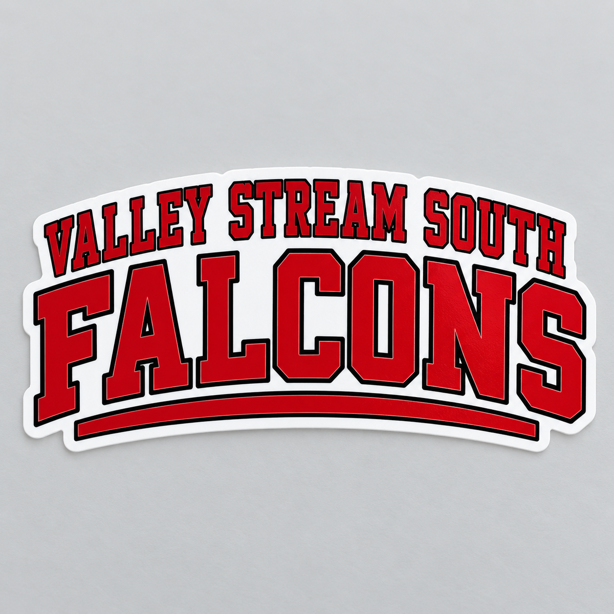 Valley Stream South Campus 4-Inch Spirit Sticker, School Colors, digital mockup