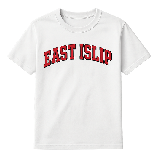 East Islip Arch Tee – Classic Varsity Spirit Wear