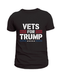 Thumbnail for Vets for Trump Black T-Shirt