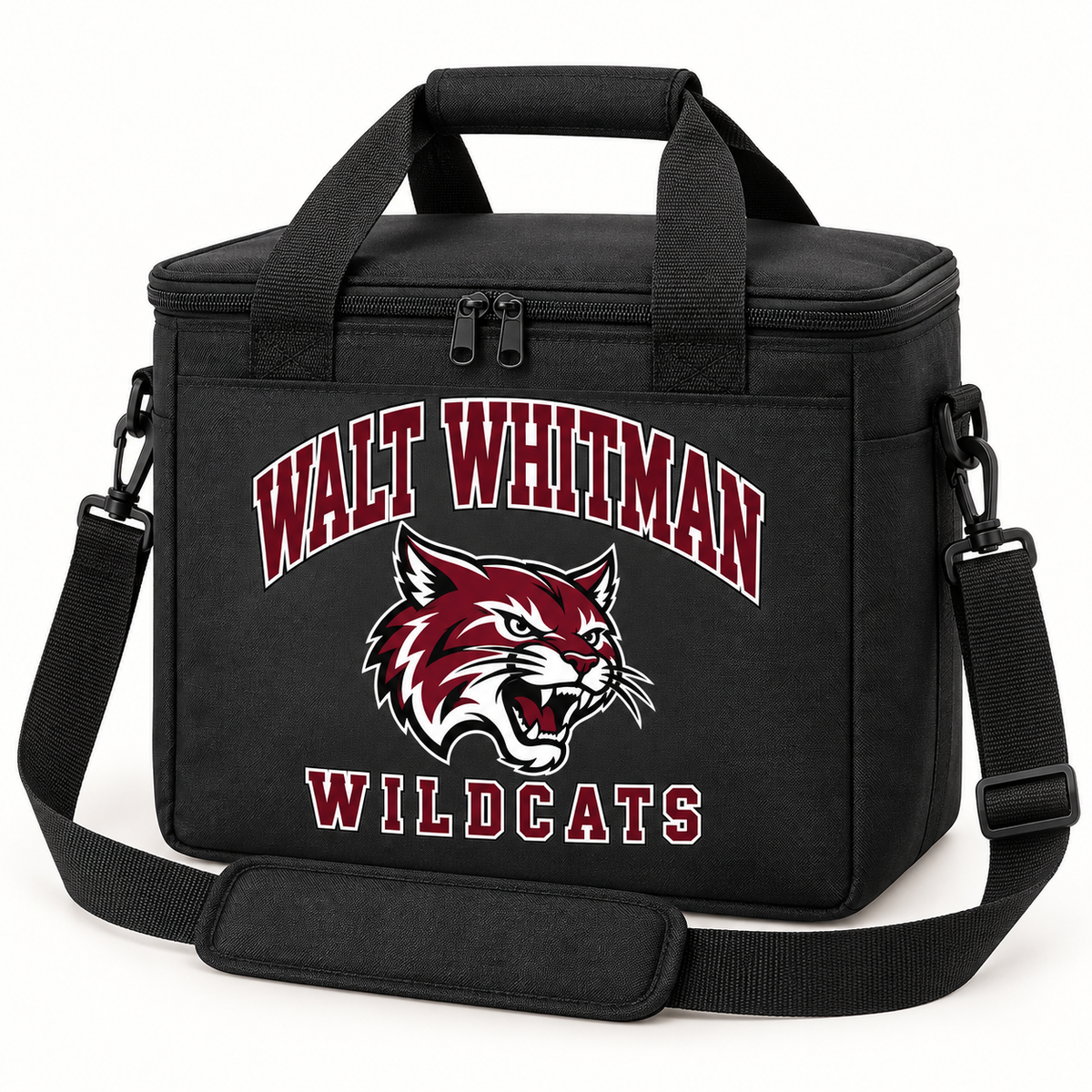 Walt Whitman Wildcats Campus Insulated Cooler Bag — Black