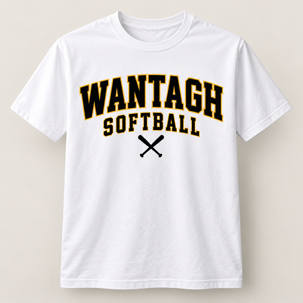Wantagh Softball Varsity Cotton Tee - White front