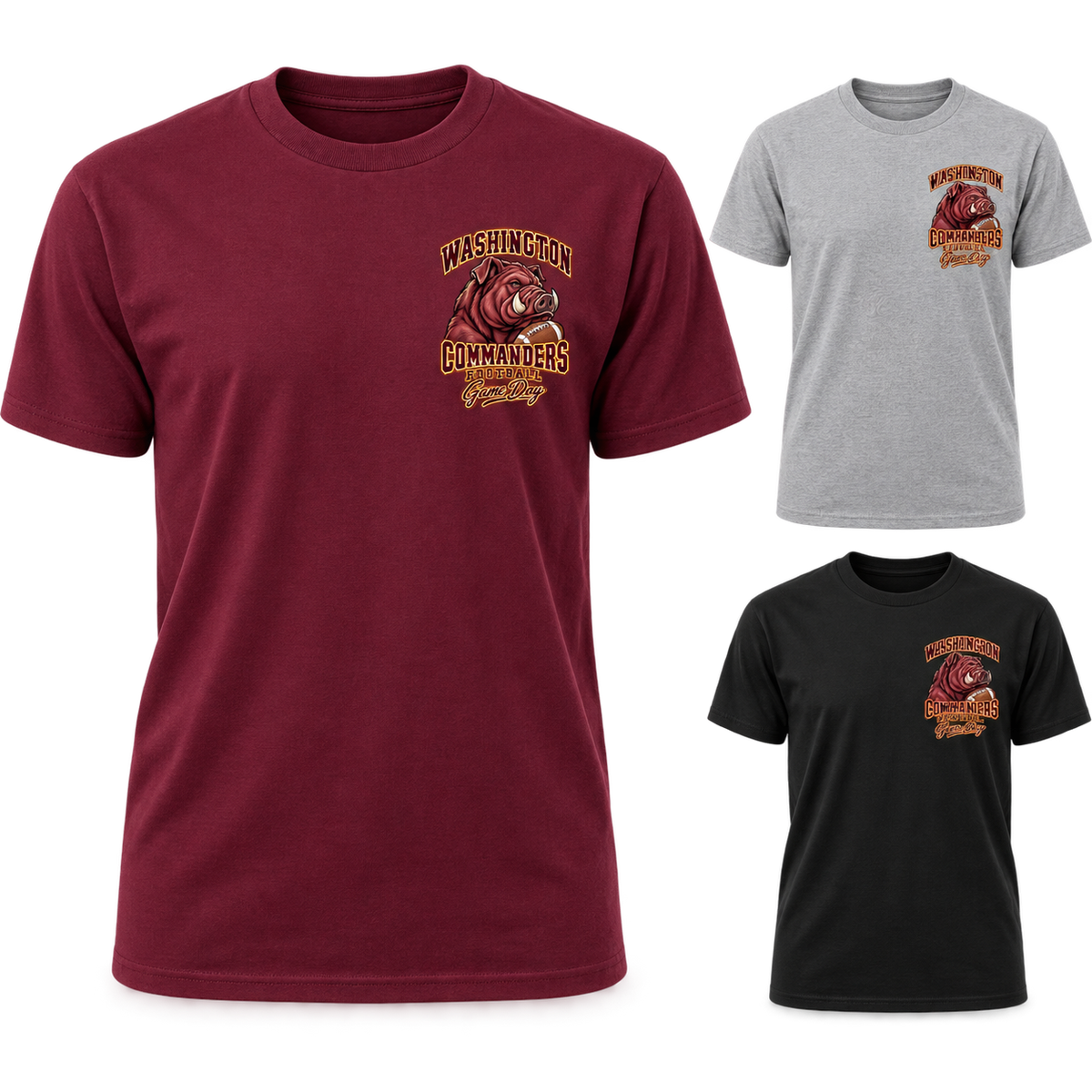 Washington Left-Chest Mascot T-Shirt — product thumbnail