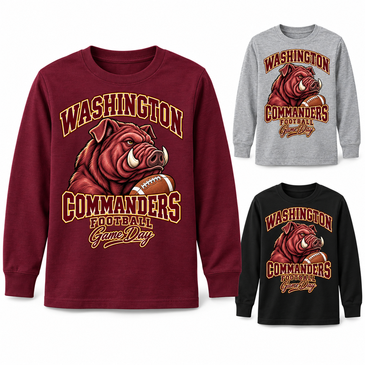 Washington Youth Mascot Long Sleeve T-Shirt — product thumbnail