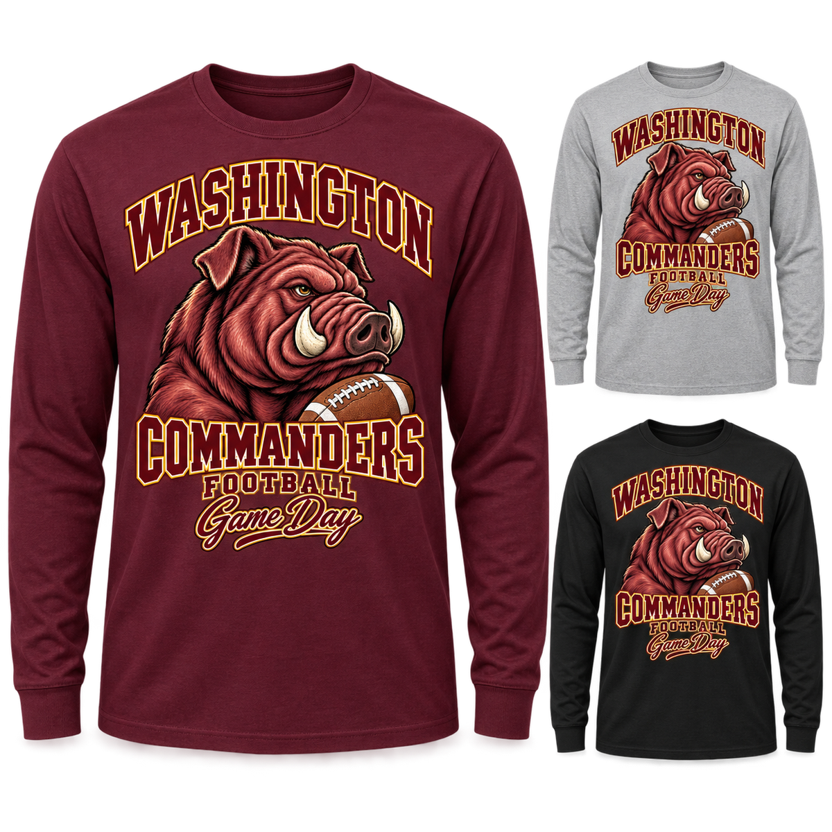 Washington Mascot Long Sleeve T-Shirt — product thumbnail