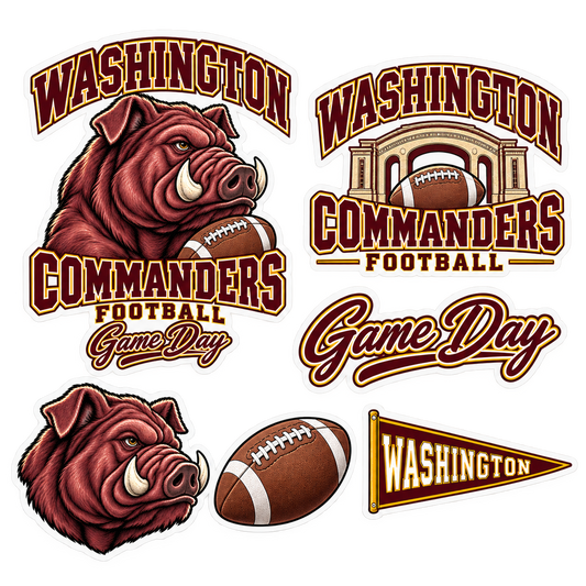 Washington Game Day Spirit 6-Piece Sticker Pack — product thumbnail