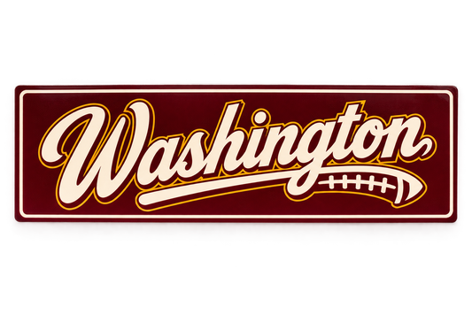 Washington Game Day Script Bumper Sticker — product thumbnail