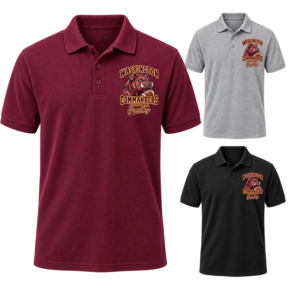 Washington Left-Chest Game Day Polo — product thumbnail