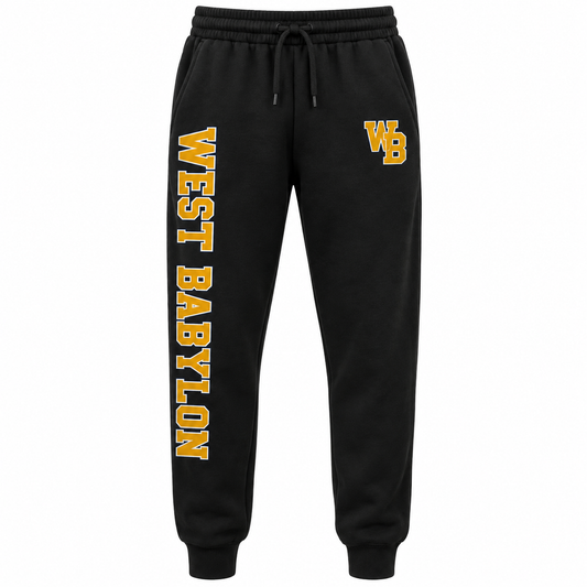 West Babylon Eagles Soccer Heritage Varsity Joggers in Black