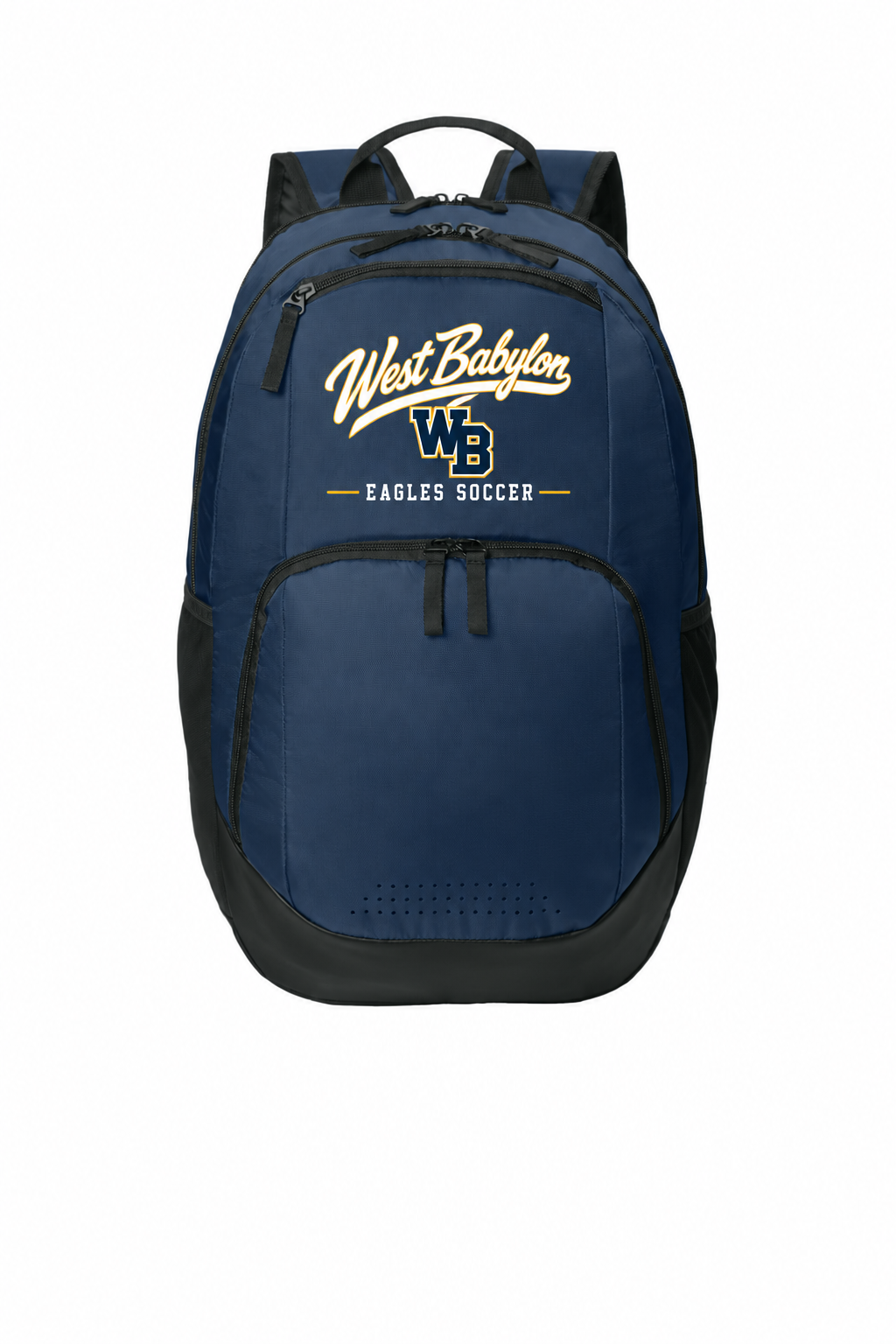 West Babylon Eagles Soccer Sport-Tek BST200 Team Backpack in True Navy