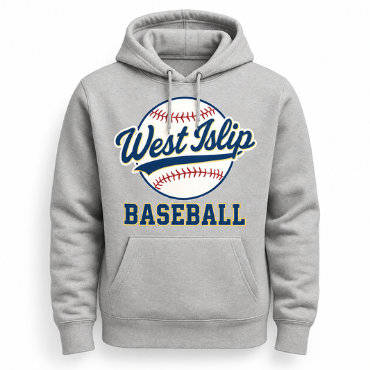 West Islip Baseball Hoodie – Premium Collegiate Fan Gear — studio product view