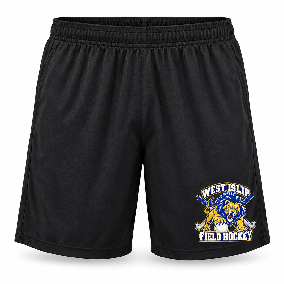 West Islip Field Hockey Pounce Lion Performance Shorts in Black