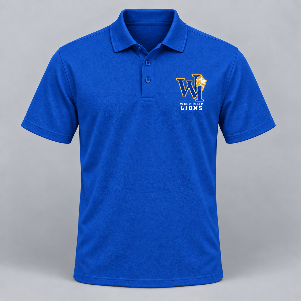 West Islip Lions Heritage Monogram Polo in Royal