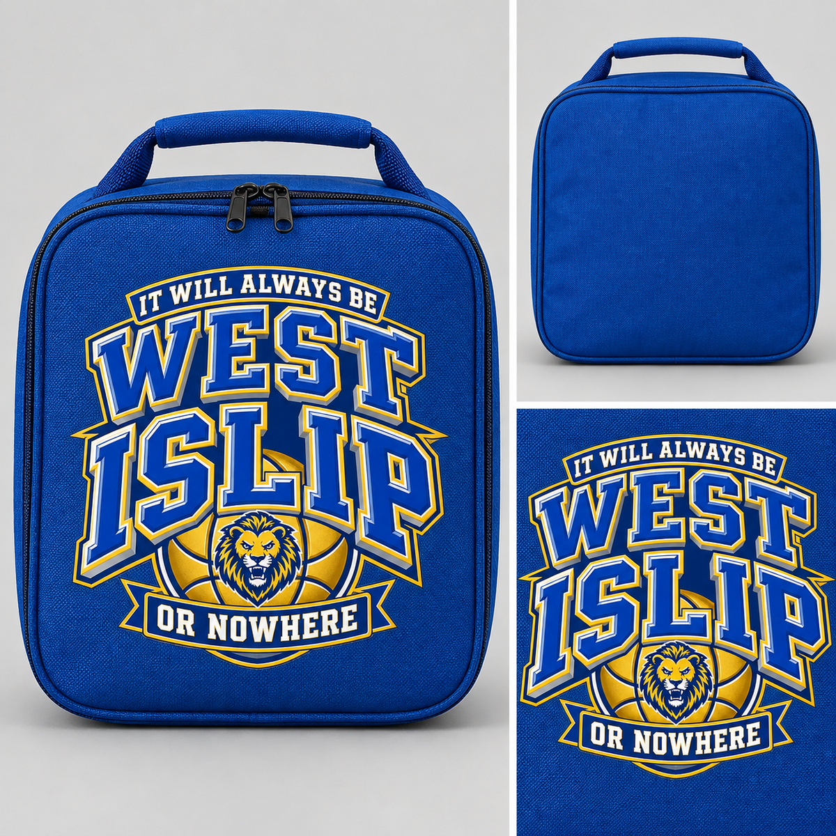 West Islip or Nowhere Courtside Crest Lunch Box; Royal Blue; product comparison views