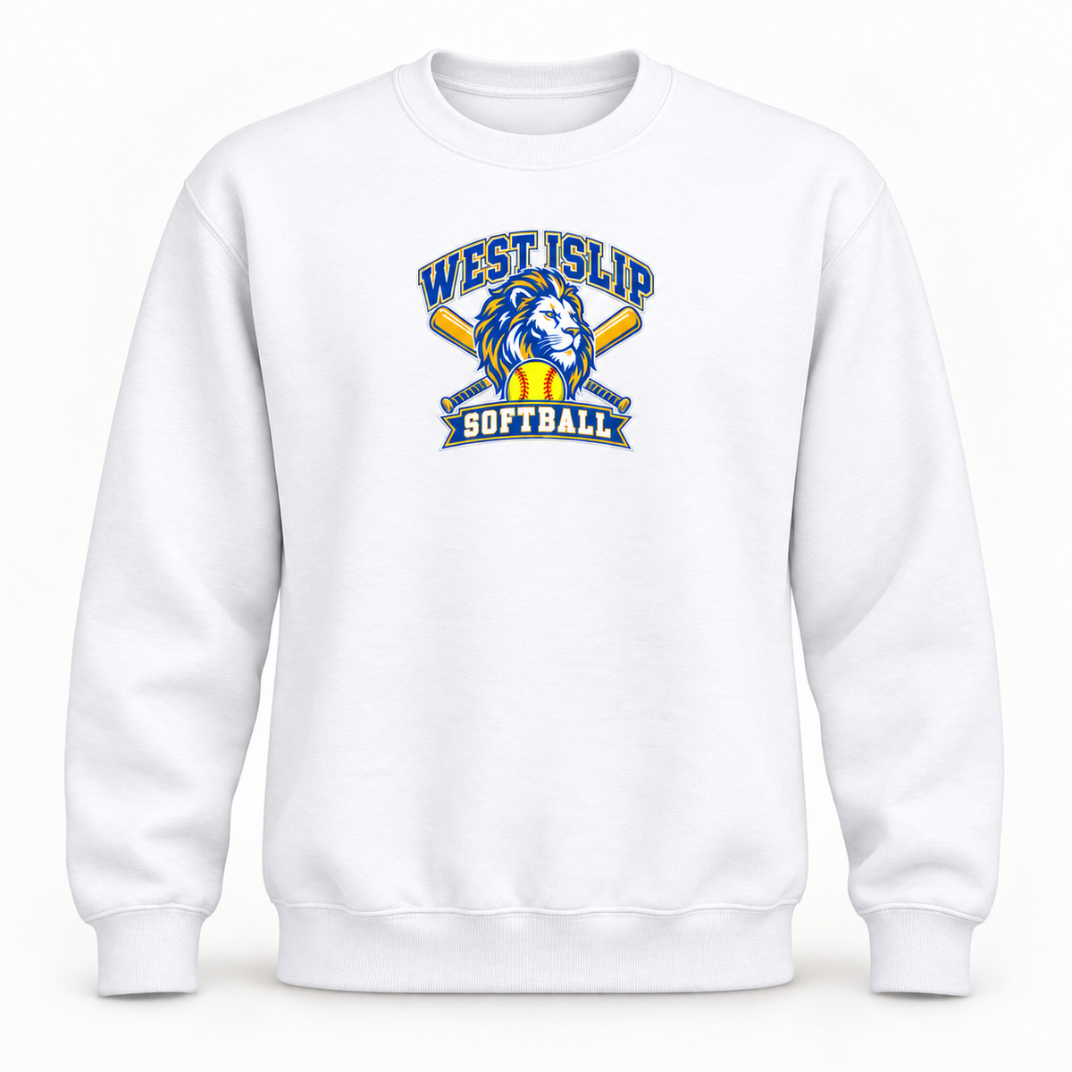 West Islip Softball crew white front view