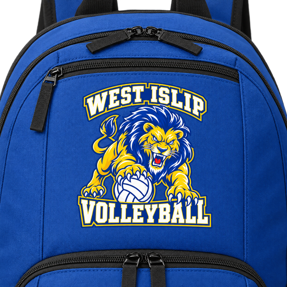 West Islip Volleyball Fierce Lion 28L Team Backpack — True Royal, detail view