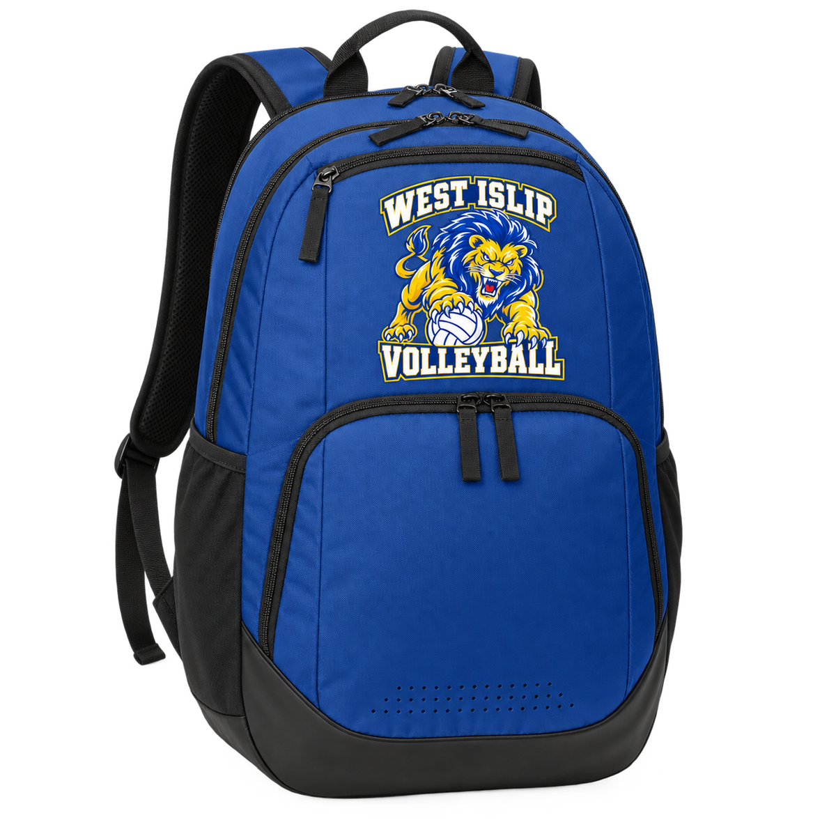 West Islip Volleyball Fierce Lion 28L Team Backpack — True Royal, angle view