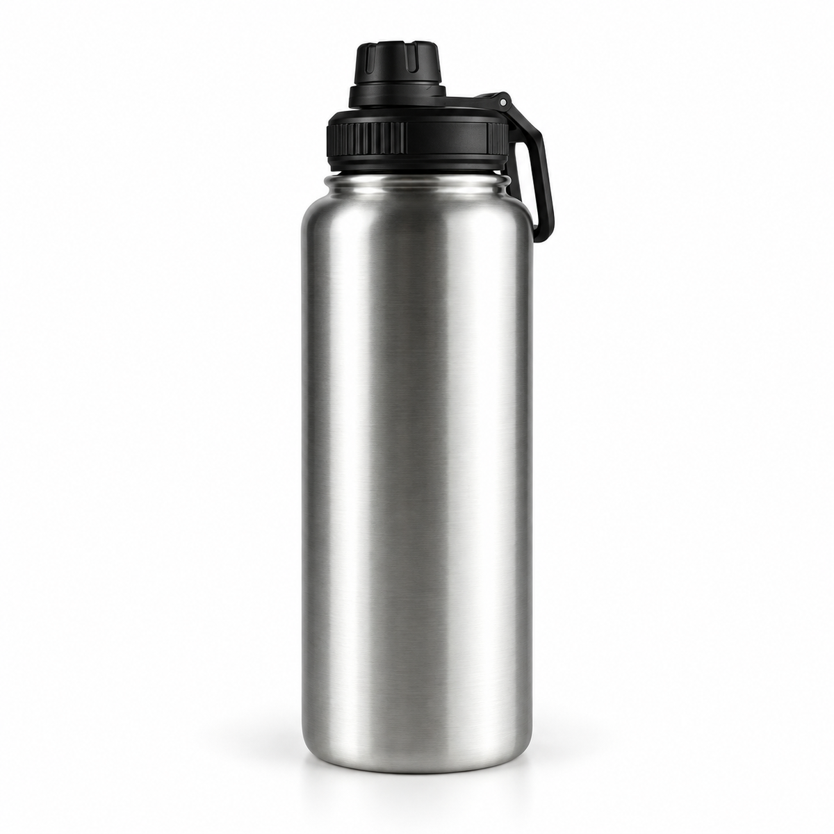 West Islip Volleyball Fierce Lion 32 oz Sport Water Bottle — Stainless Steel, back view