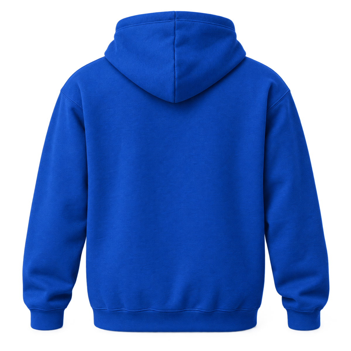 West Islip Volleyball Fierce Lion Pullover Hoodie — Royal Blue, back view