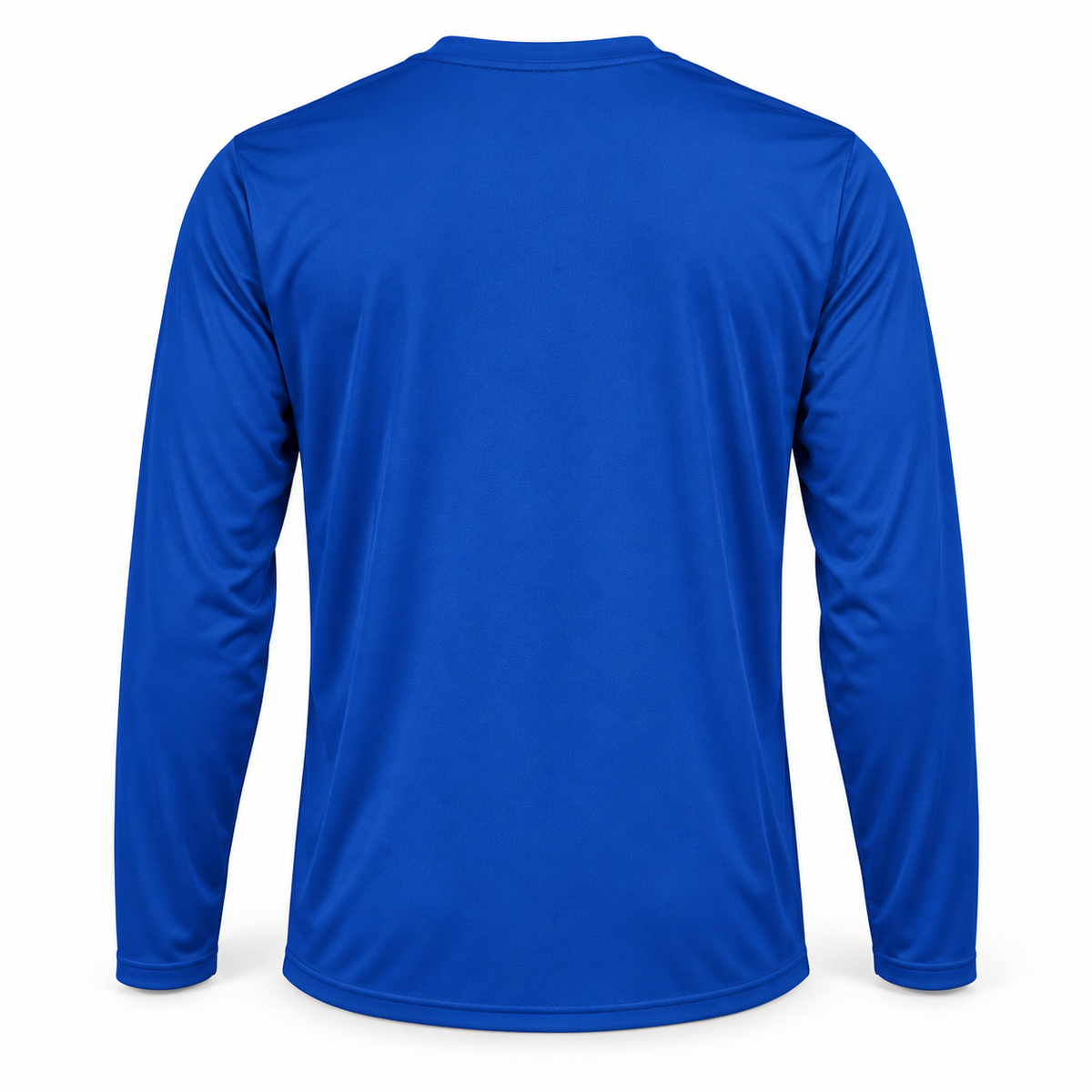 West Islip Volleyball Fierce Lion Performance Long Sleeve — True Royal, back view