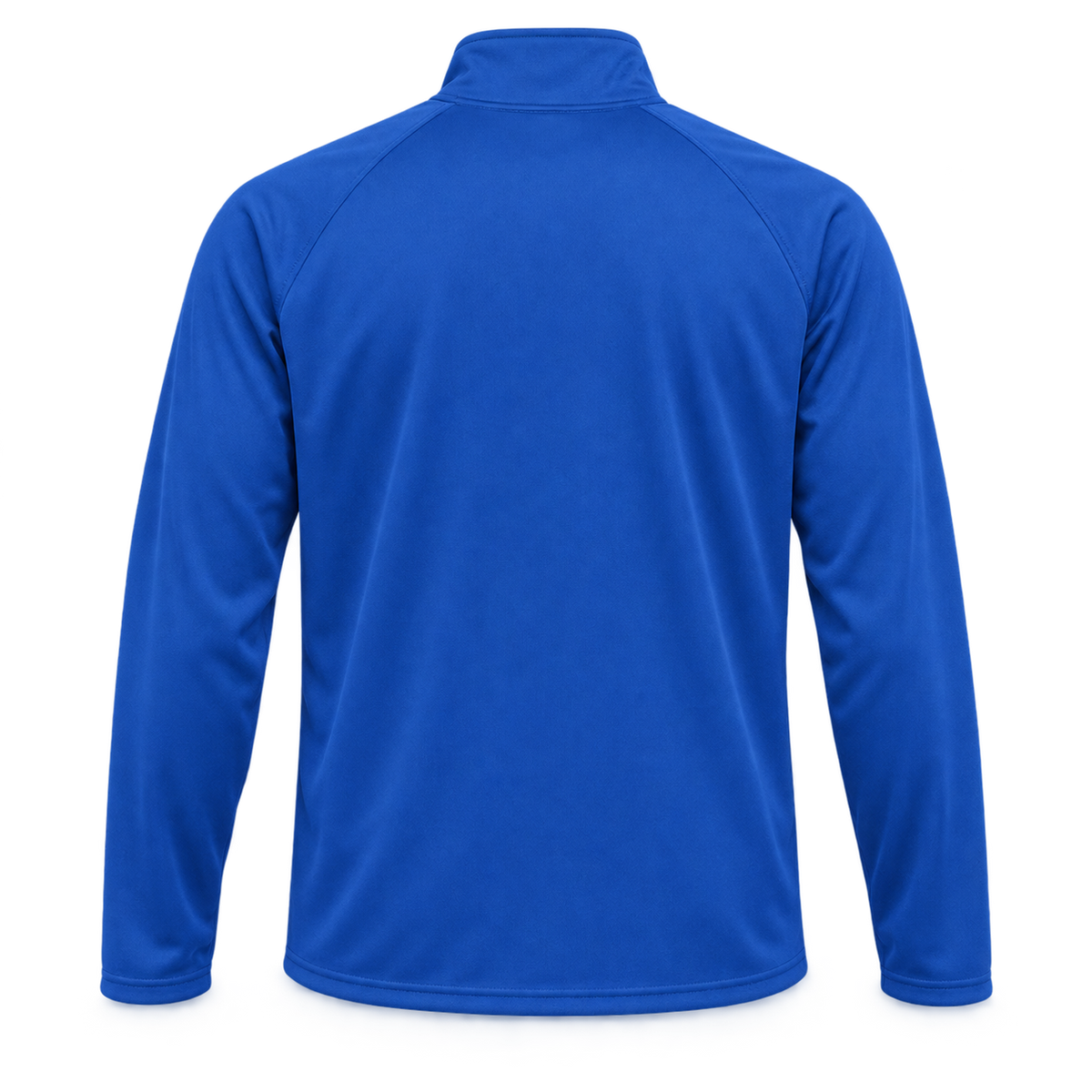 West Islip Volleyball Fierce Lion Performance Quarter-Zip — True Royal, back view