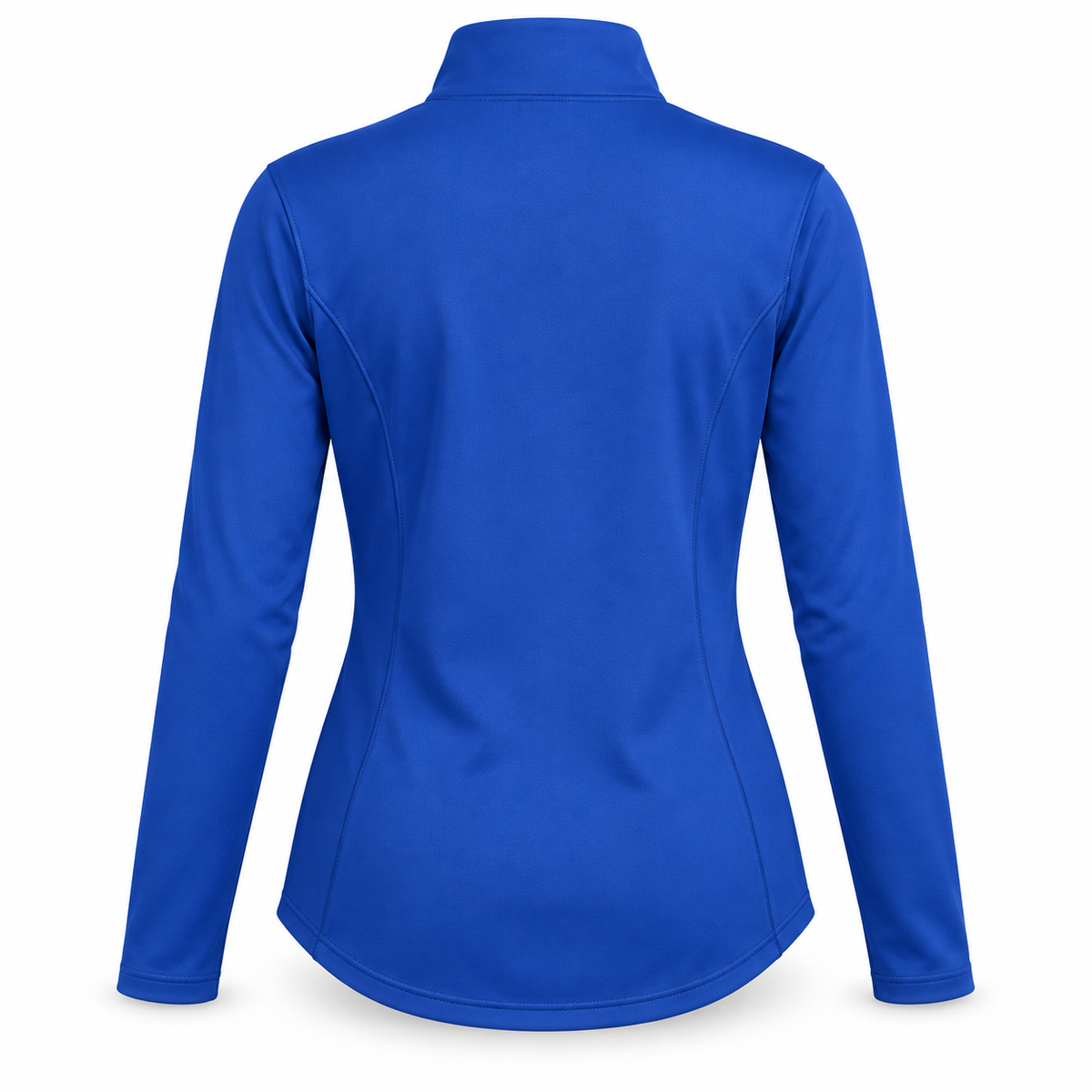 West Islip Volleyball Fierce Lion Women's Performance Quarter-Zip — True Royal, back view