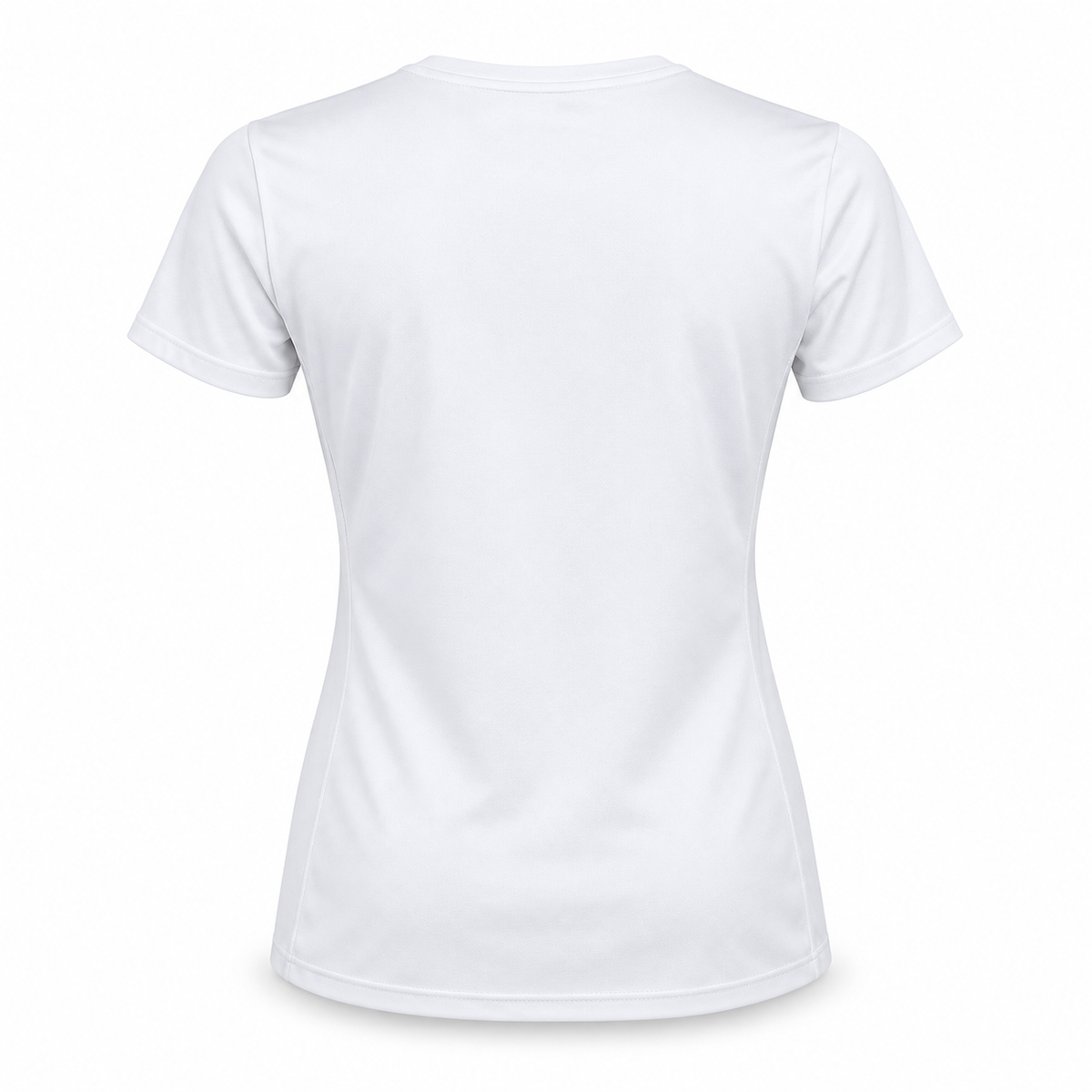 West Islip Volleyball Fierce Lion Women's Performance Tee — White, back view