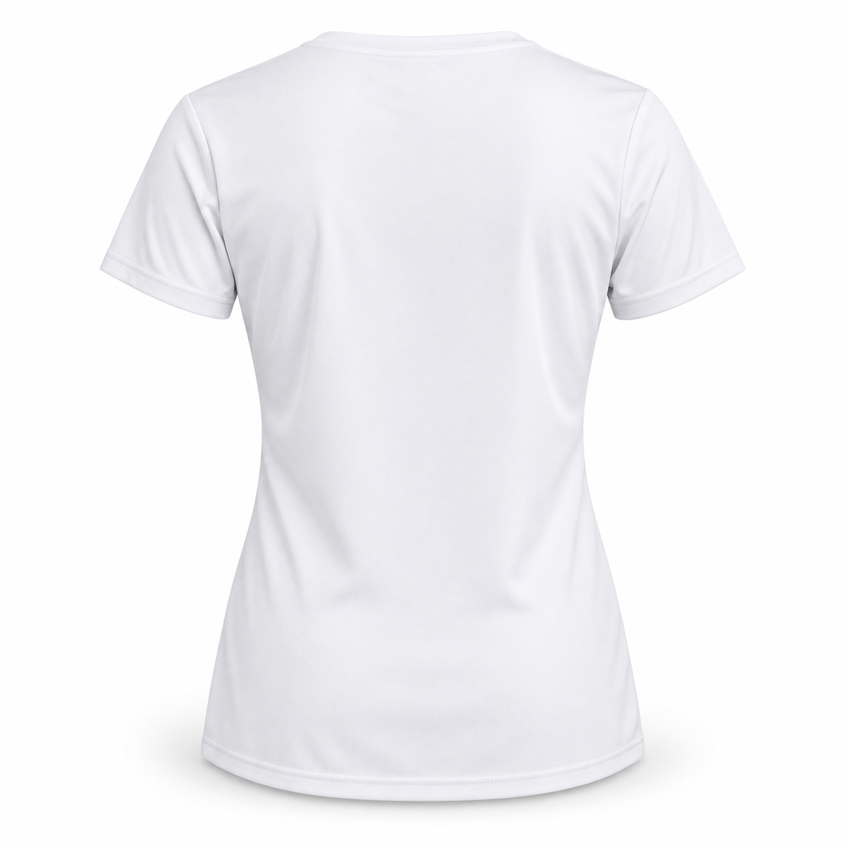 West Islip Volleyball Fierce Lion Women's Performance V-Neck — White, back view