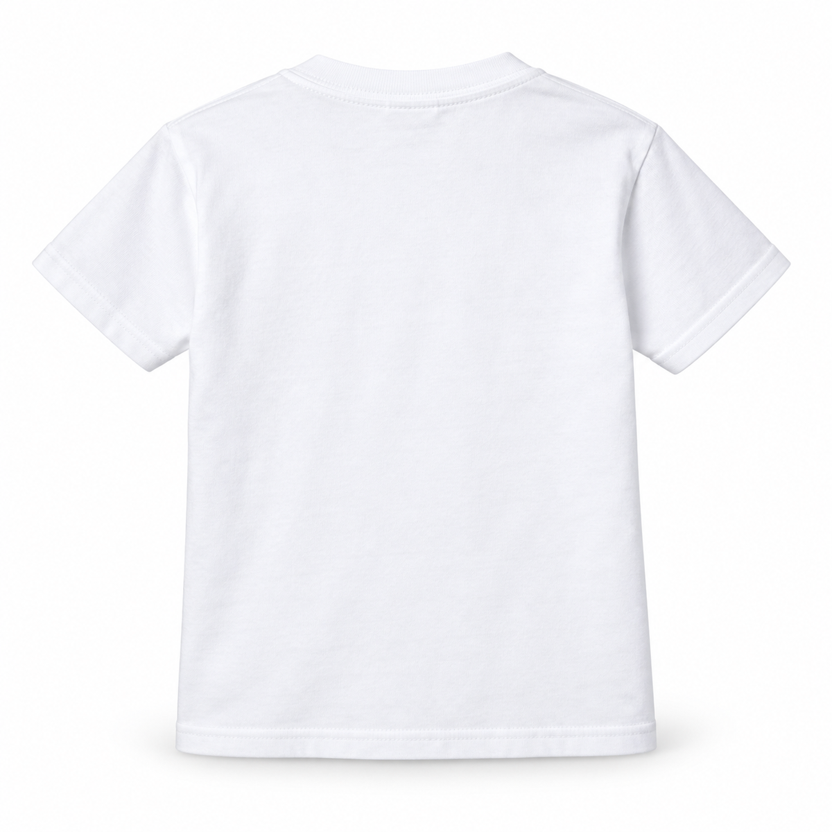 West Islip Volleyball Fierce Lion Youth Cotton Tee — White, back view