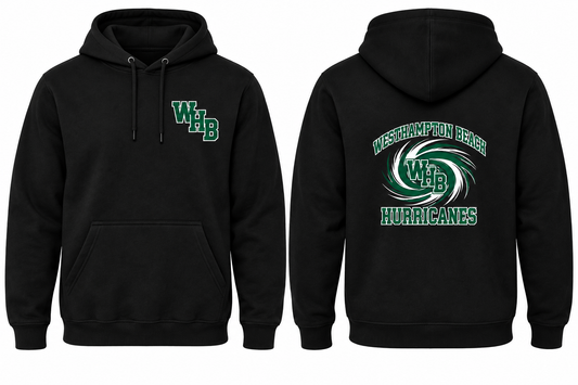 WESTHAMPTON BEACH HURRICANES black hoodie front and back