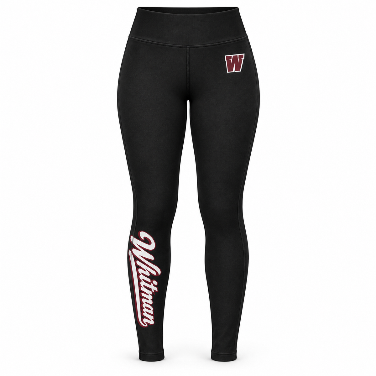 Walt Whitman Soccer W Crest Leggings in Black