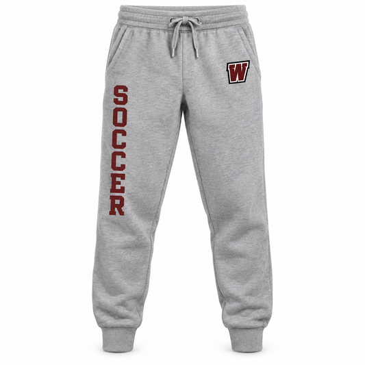 Walt Whitman Boys Soccer W Crest Soccer Joggers, Heather Gray