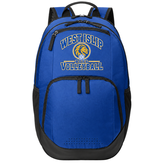 West Islip Boys Volleyball Varsity Crest 28L Team Backpack in True Royal