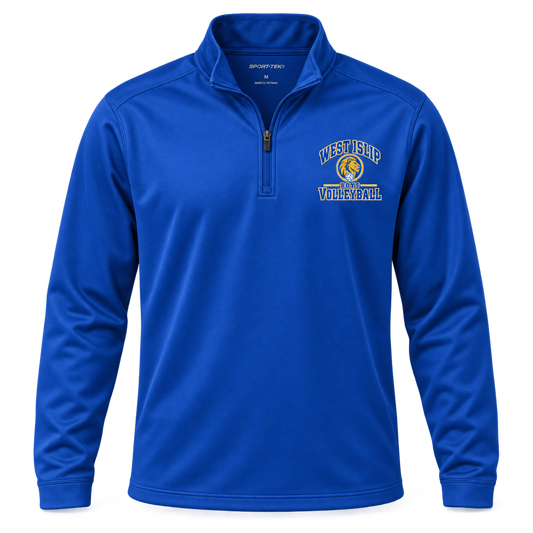 West Islip Boys Volleyball Varsity Crest Performance Quarter-Zip in True Royal