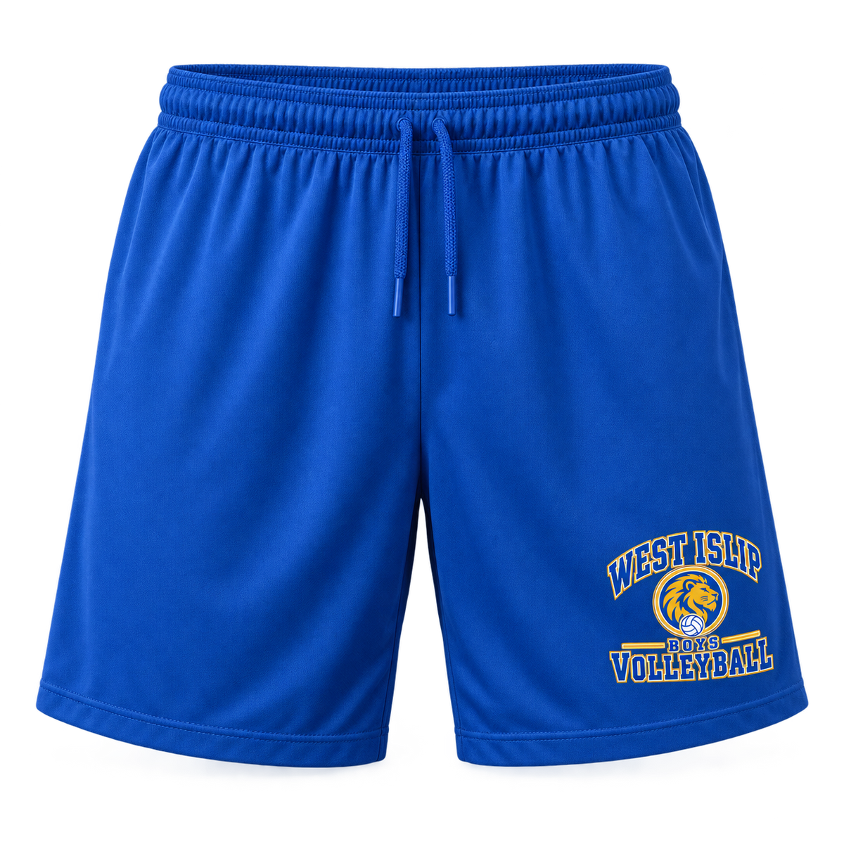 West Islip Boys Volleyball Varsity Crest Performance Shorts in True Royal