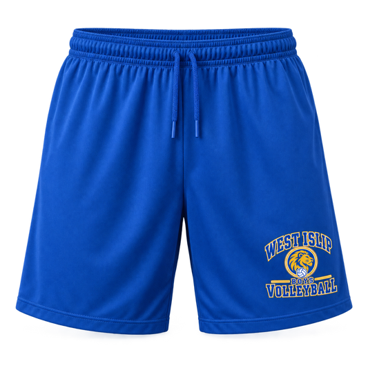 West Islip Boys Volleyball Varsity Crest Performance Shorts in True Royal