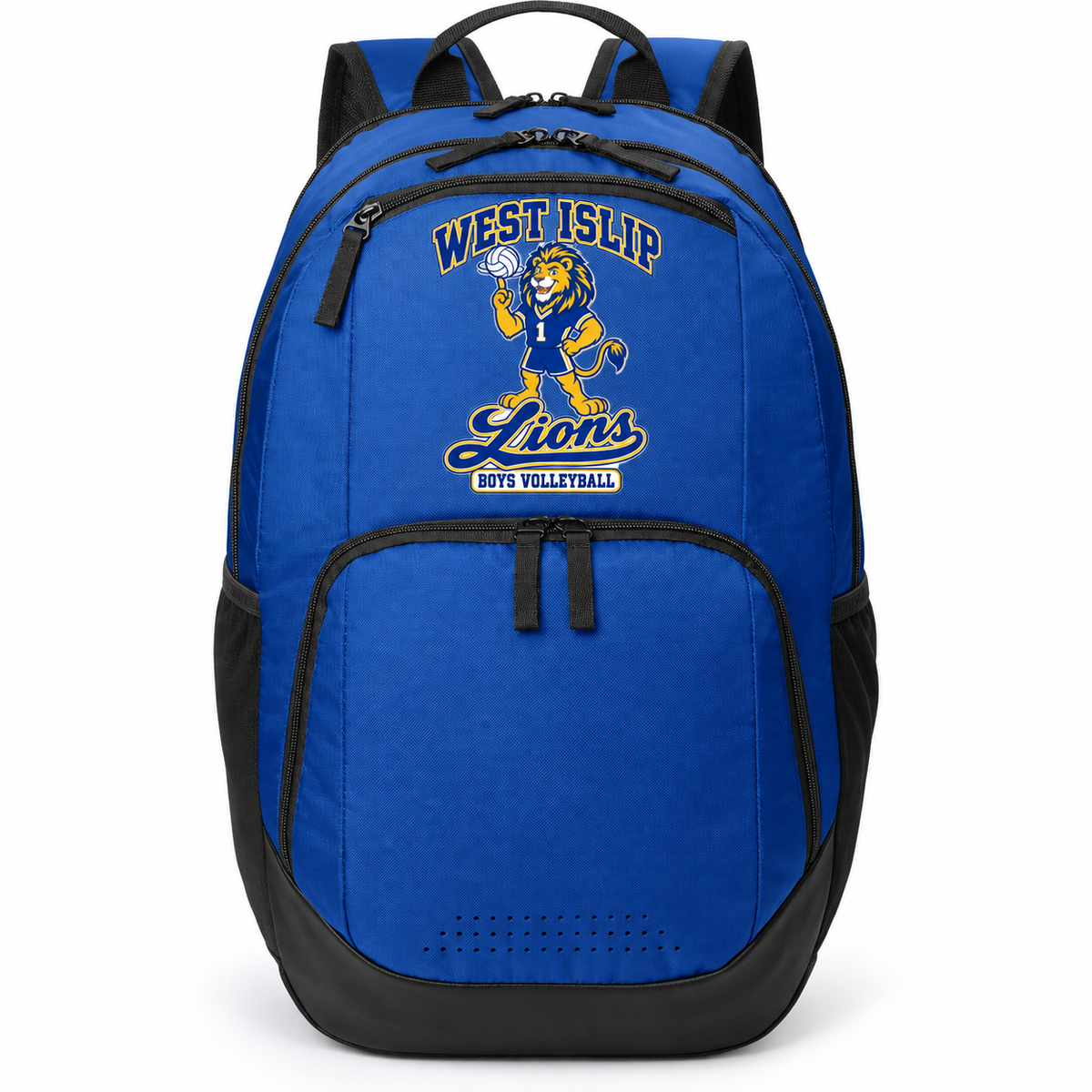 West Islip Boys Volleyball Rally Lion 28L Team Backpack in True Royal
