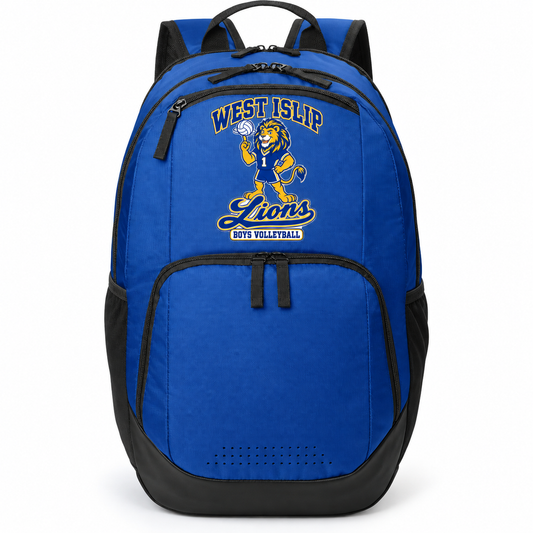 West Islip Boys Volleyball Rally Lion 28L Team Backpack in True Royal
