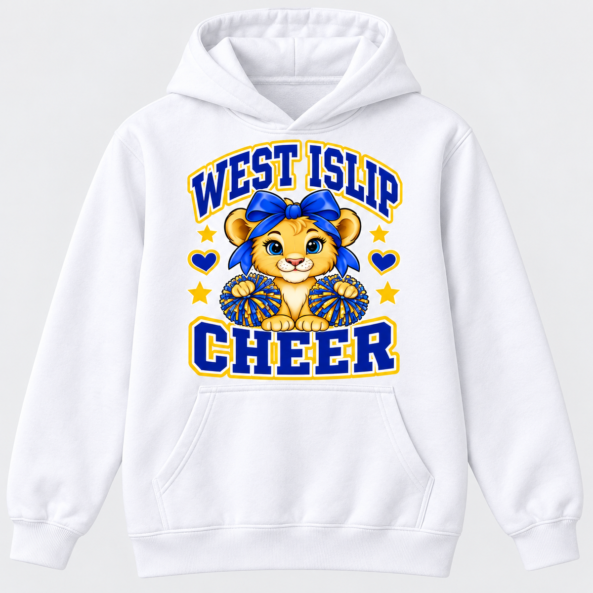 West Islip Cheer Little Lions hoodie in White
