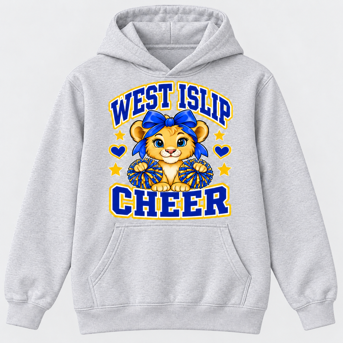 West Islip Cheer Little Lions hoodie in Heather Gray