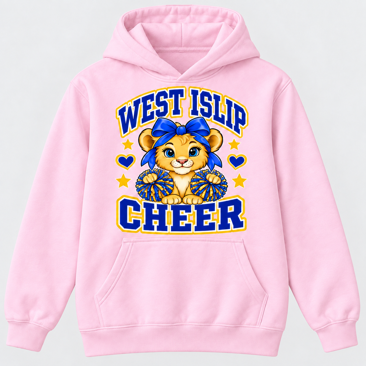 West Islip Cheer Little Lions hoodie in Pink