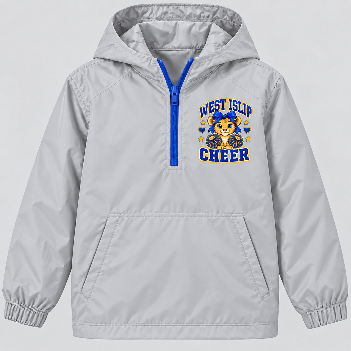 West Islip Cheer Little Lions pullover windbreaker in Gray