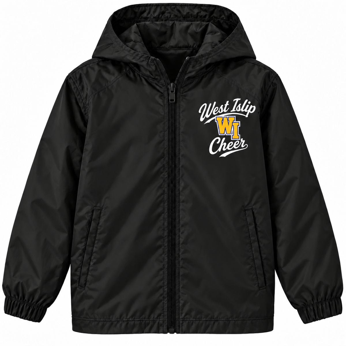West Islip Cheer youth Classic Cheer full-zip windbreaker in Black