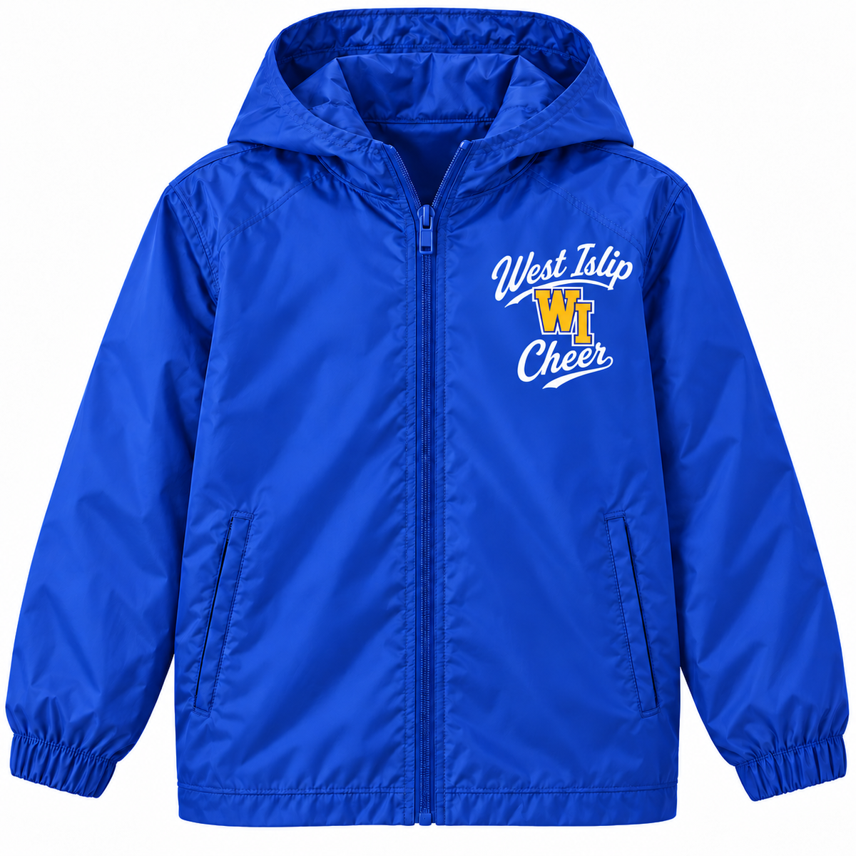 West Islip Cheer youth Classic Cheer full-zip windbreaker in Royal Blue
